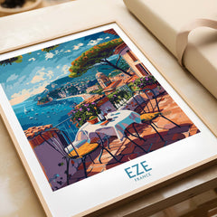 Eze France Wall Art Print - Stylish Home Decor for a Touch of French Elegance