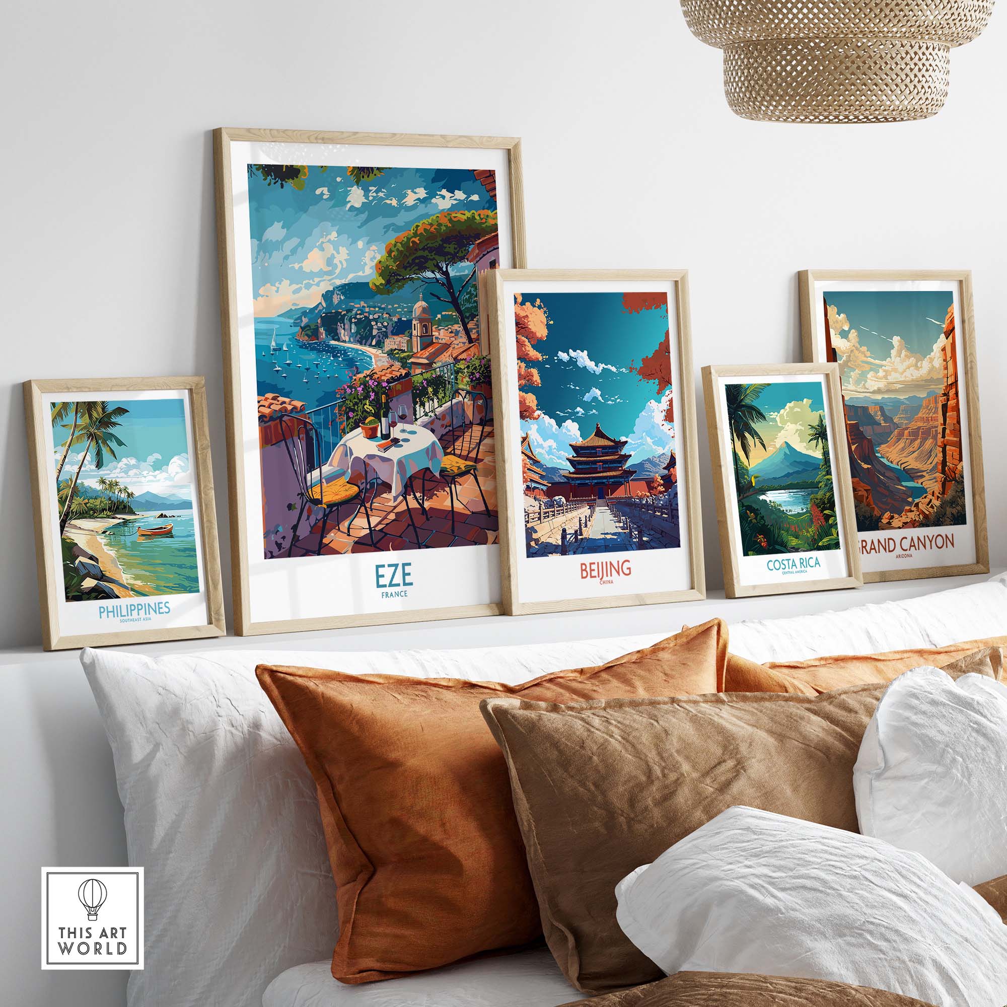 Eze France Wall Art Print - Stylish Home Decor for a Touch of French Elegance