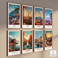 Eze France Wall Art Print - Stylish Home Decor for a Touch of French Elegance