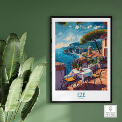 Eze France Wall Art Print - Stylish Home Decor for a Touch of French Elegance