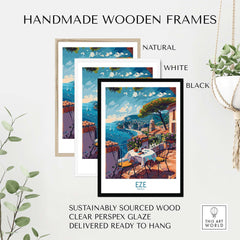 Eze France Wall Art Print - Stylish Home Decor for a Touch of French Elegance