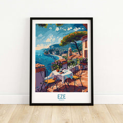 Eze France Wall Art Print - Stylish Home Decor for a Touch of French Elegance