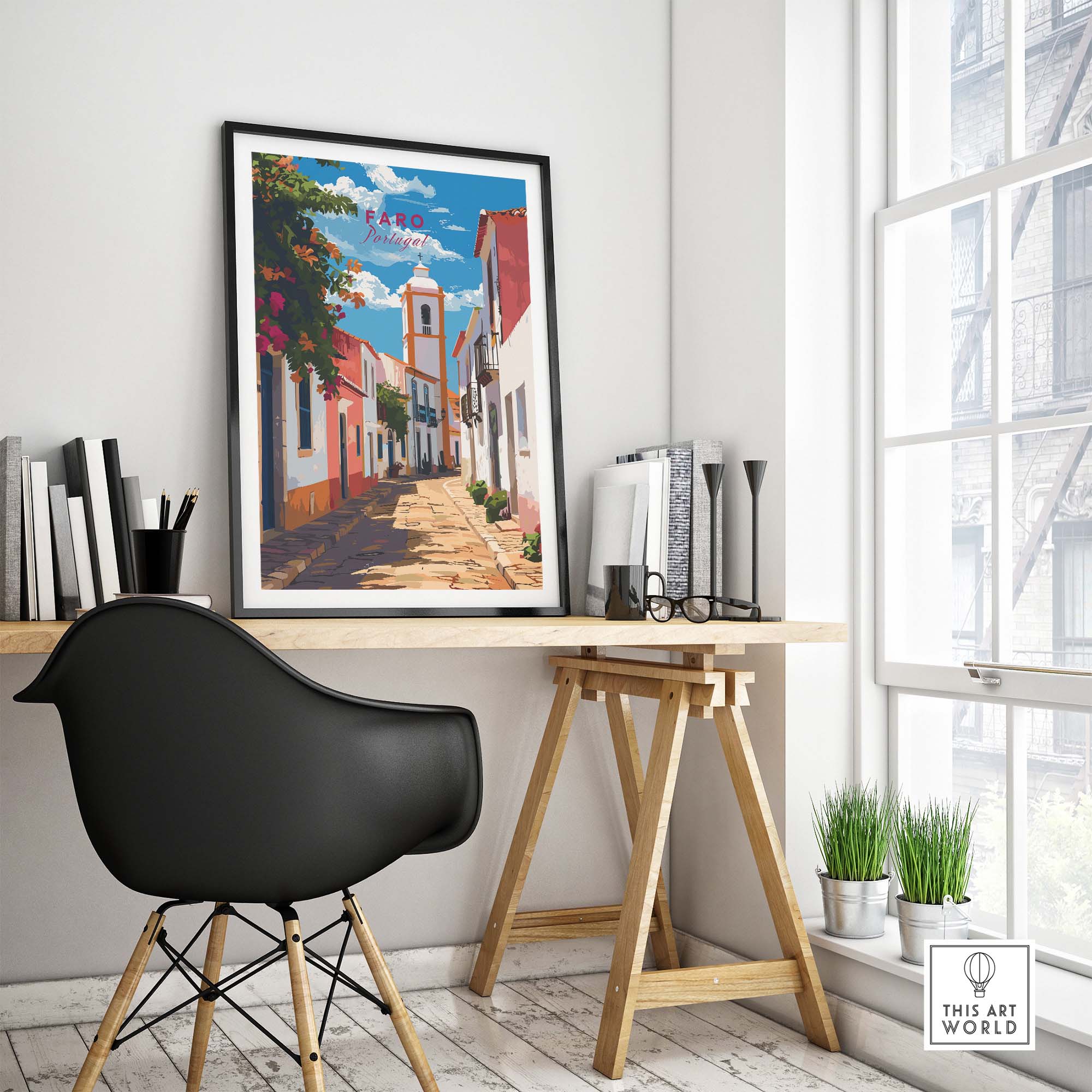Faro Poster Portugal part of our best collection or travel posters and prints - This Art World