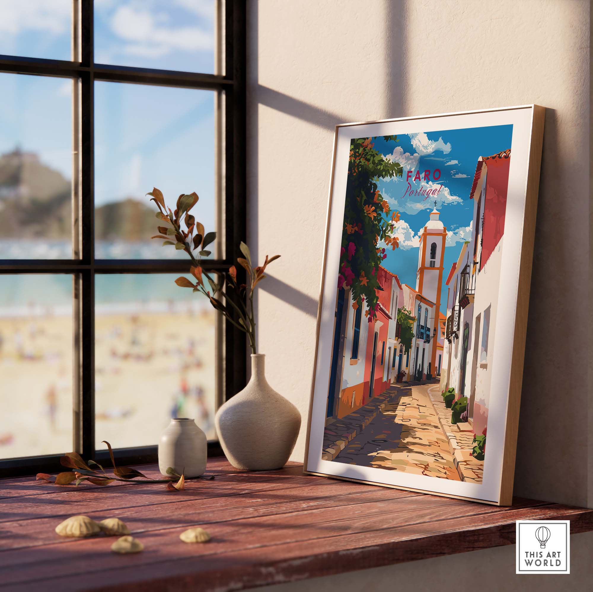 Faro Poster Portugal part of our best collection or travel posters and prints - This Art World