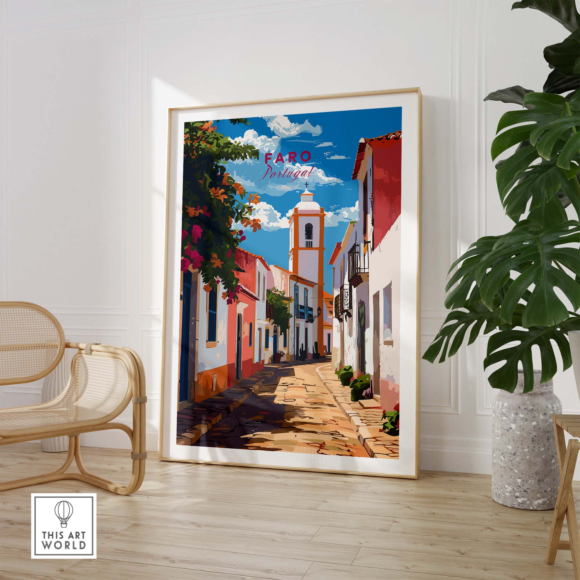 Faro Poster Portugal part of our best collection or travel posters and prints - This Art World