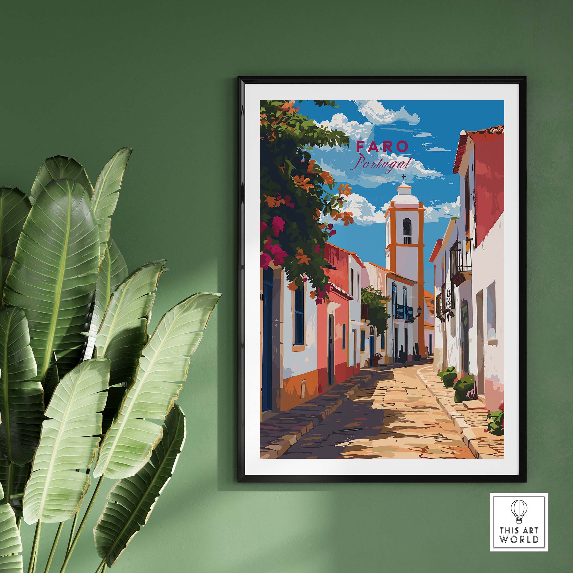 Faro Poster Portugal part of our best collection or travel posters and prints - This Art World