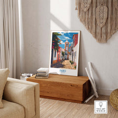 Faro Print Portugal part of our best collection or travel posters and prints - This Art World