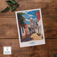 Faro Print Portugal part of our best collection or travel posters and prints - This Art World
