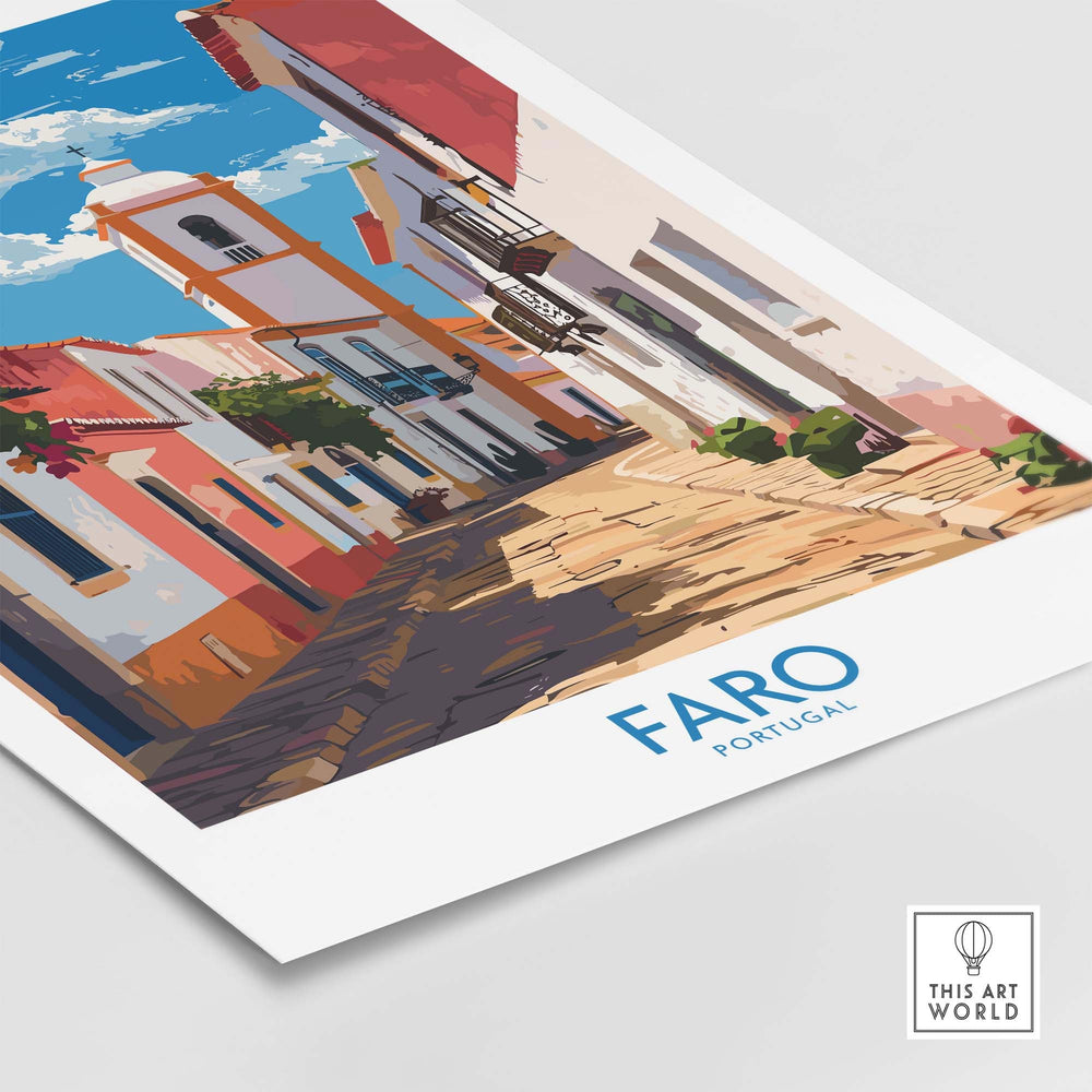 Faro Print Portugal part of our best collection or travel posters and prints - This Art World