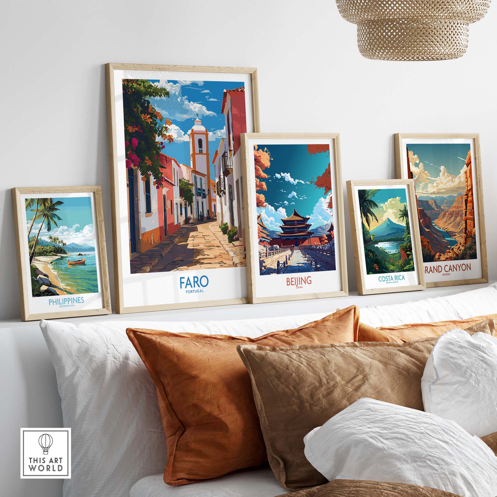 Faro Print Portugal part of our best collection or travel posters and prints - This Art World