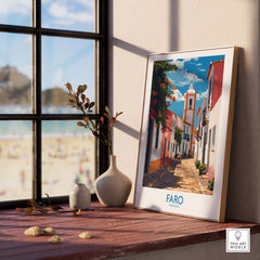 Faro Print Portugal part of our best collection or travel posters and prints - This Art World