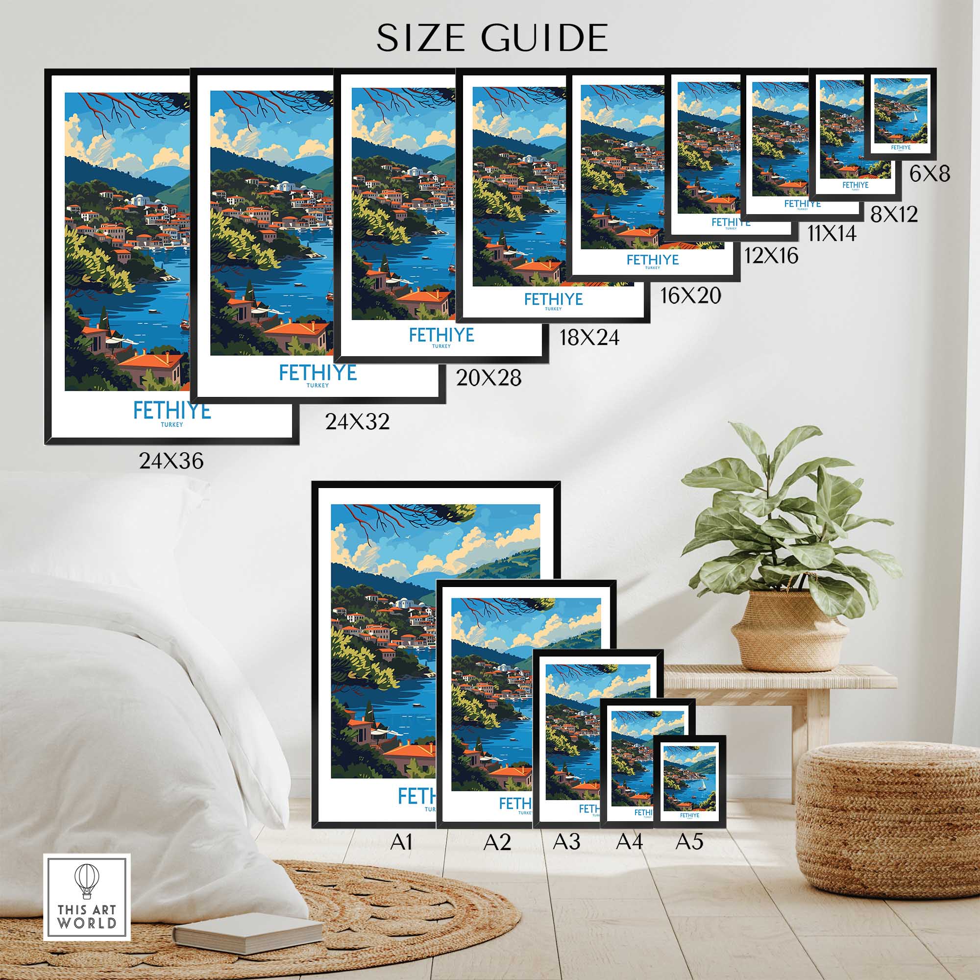 Fethiye Poster Print-This Art World