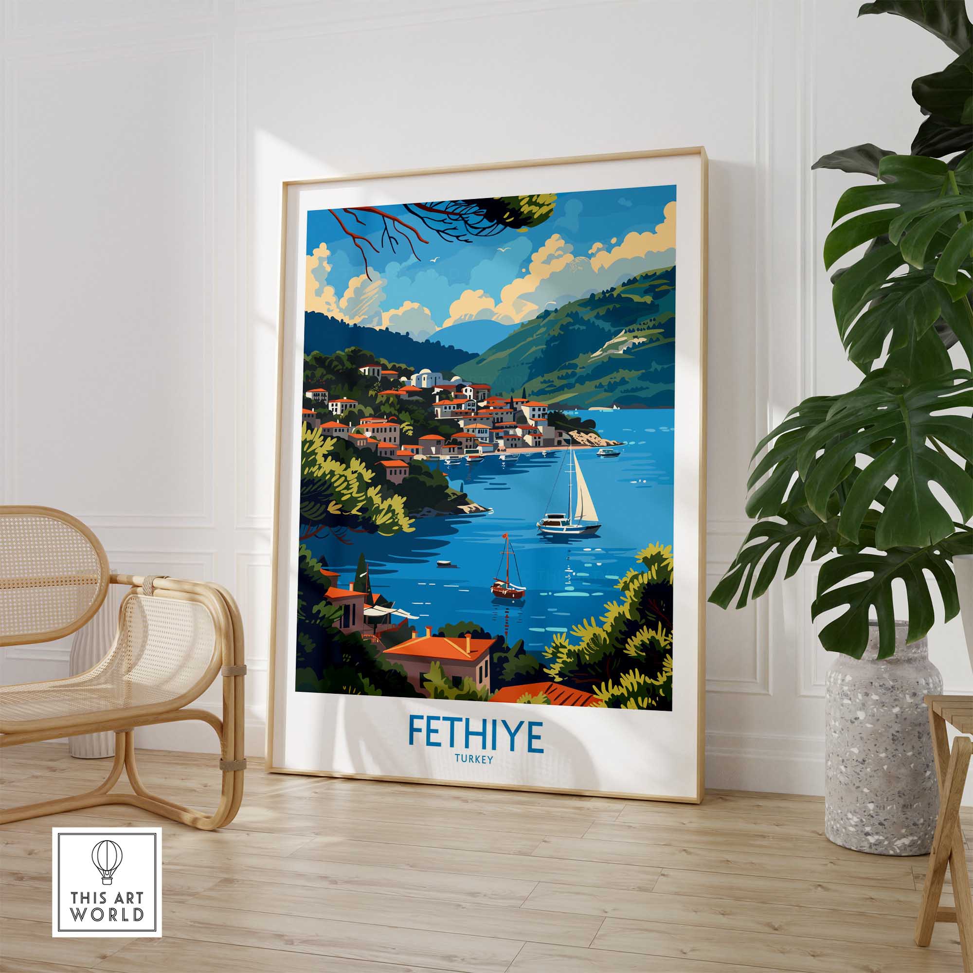 Fethiye Poster Print-This Art World