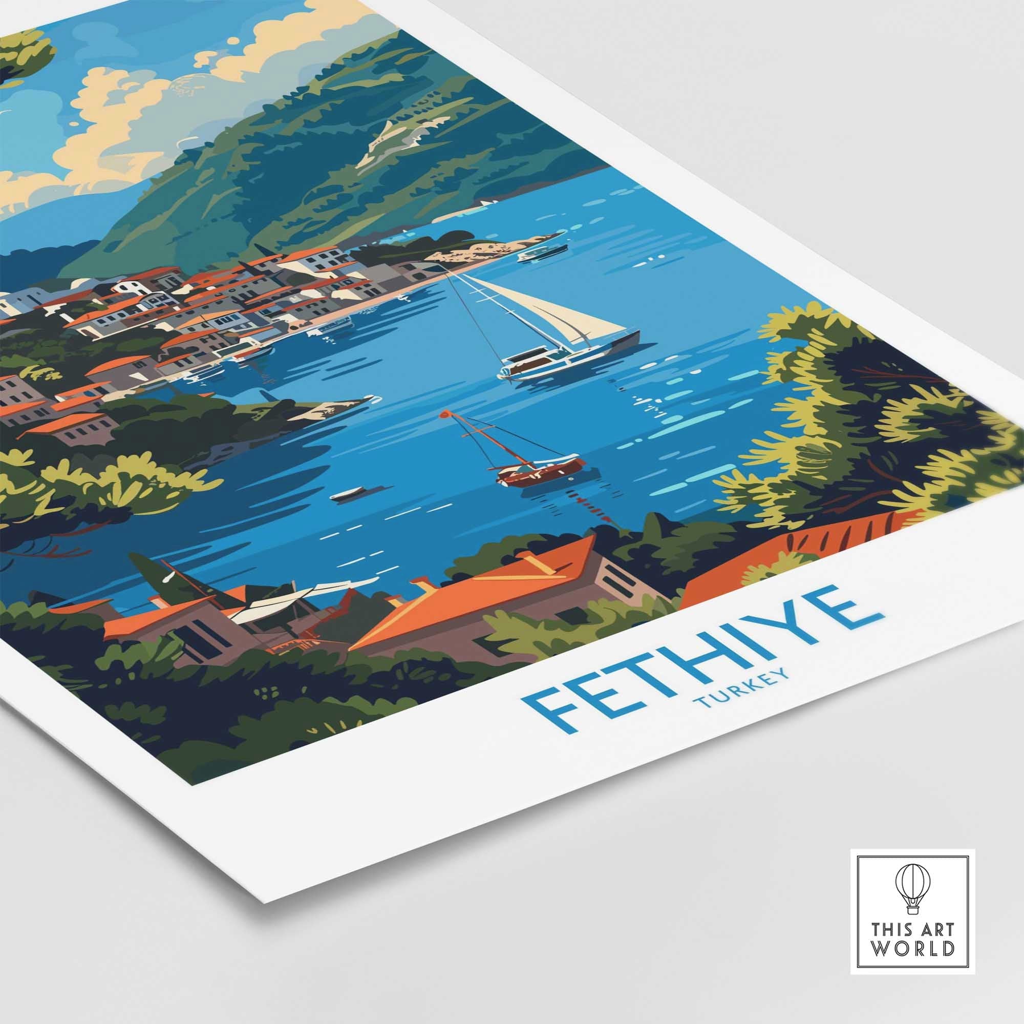 Fethiye Poster Print-This Art World
