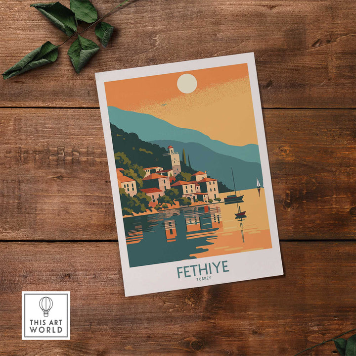 Fethiye Travel Poster-This Art World