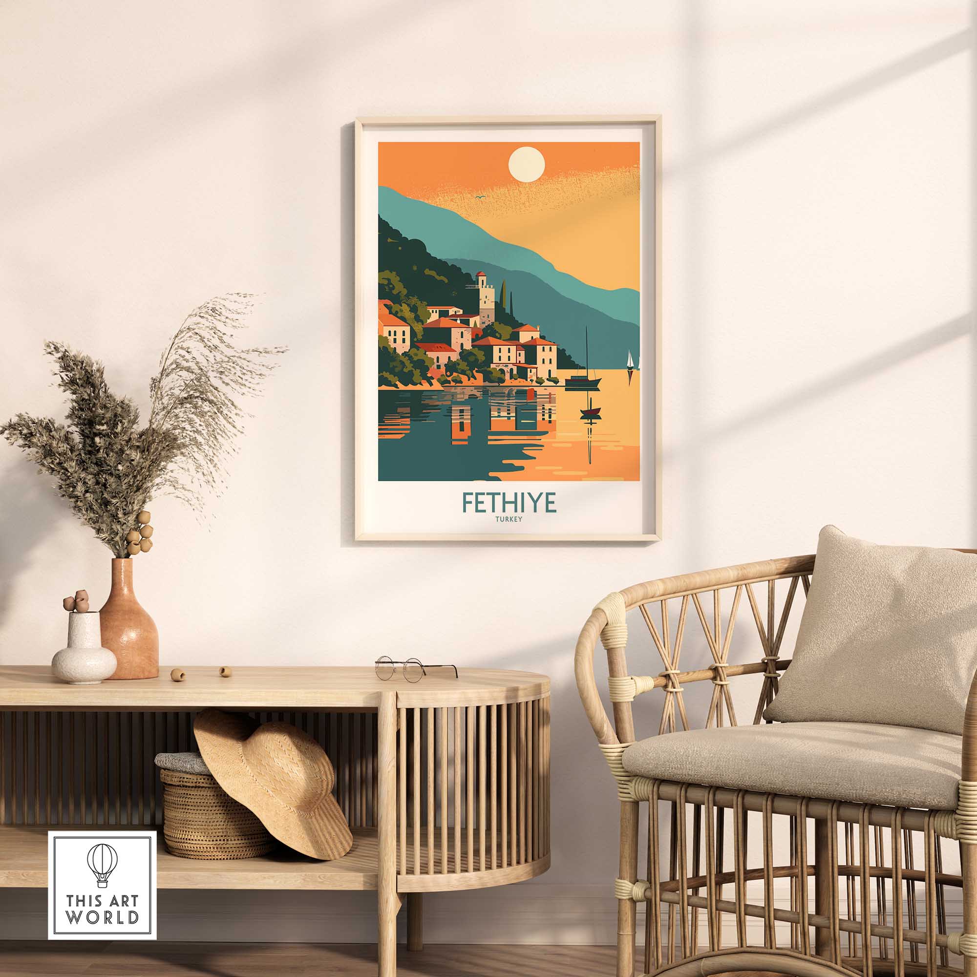 Fethiye Travel Poster-This Art World