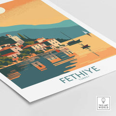 Fethiye Travel Poster-This Art World