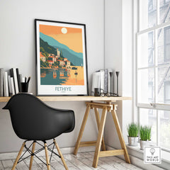 Fethiye Travel Poster-This Art World