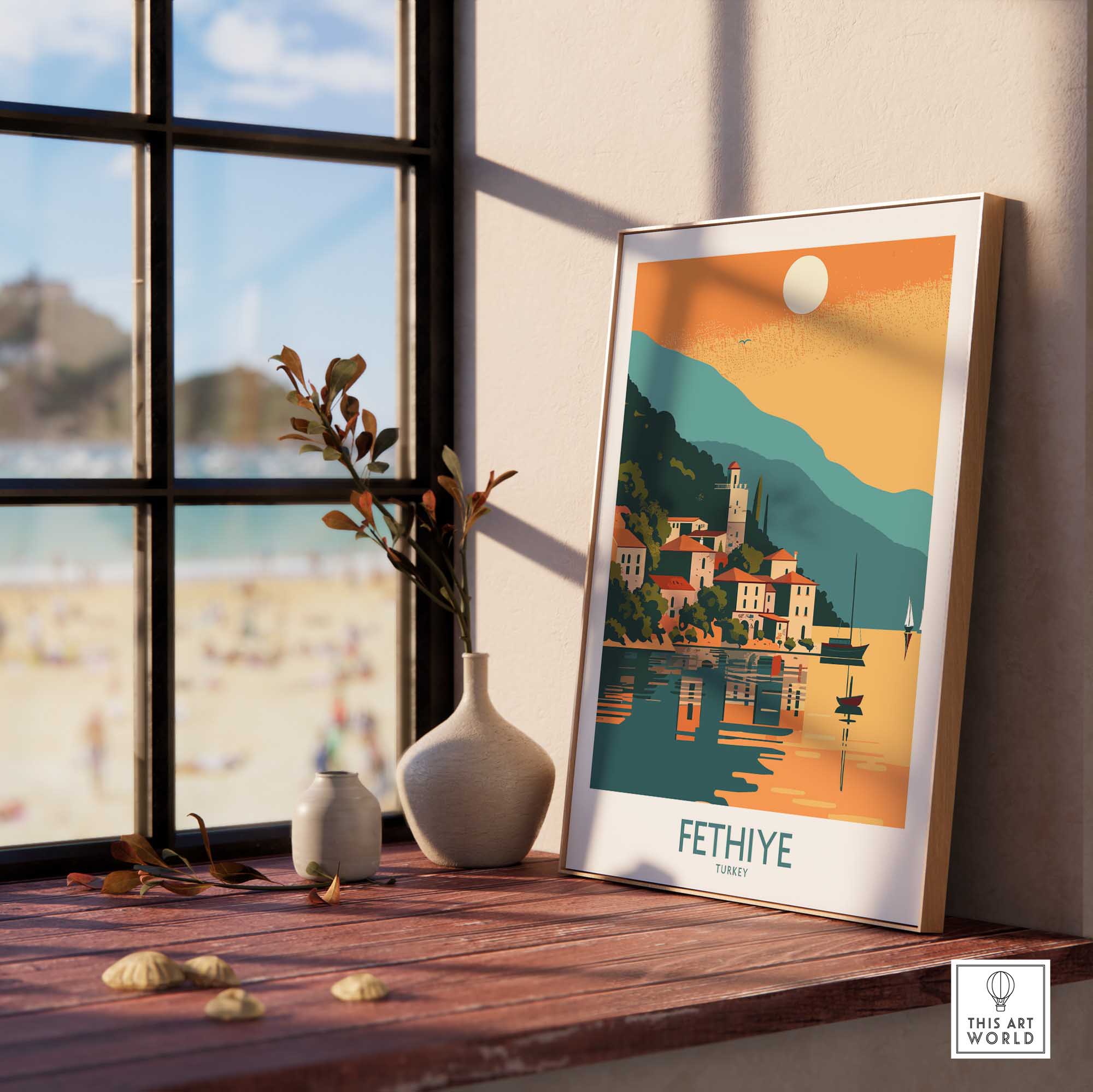 Fethiye Travel Poster-This Art World