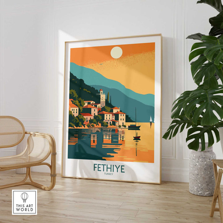 Fethiye Travel Poster-This Art World