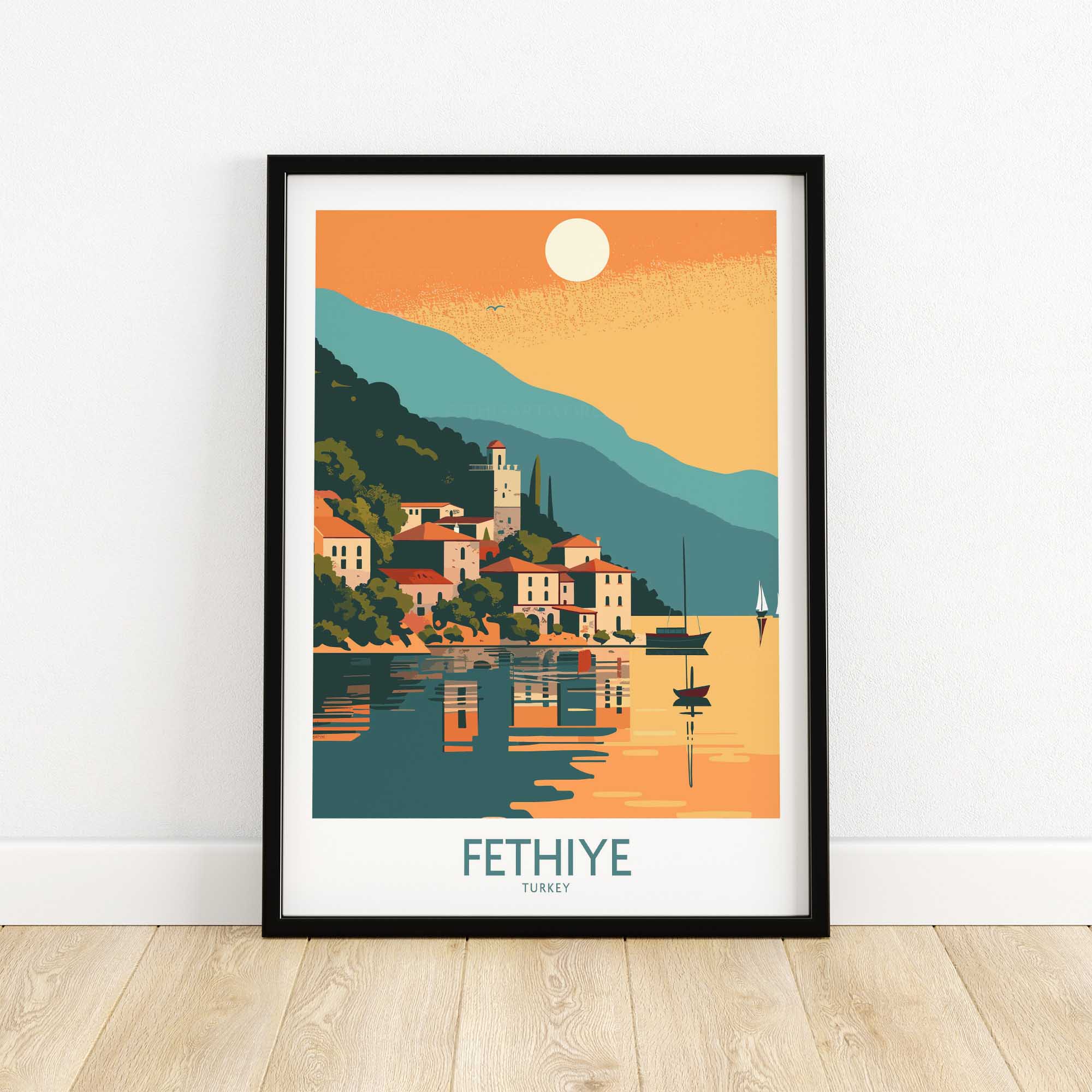 Fethiye Travel Poster-This Art World