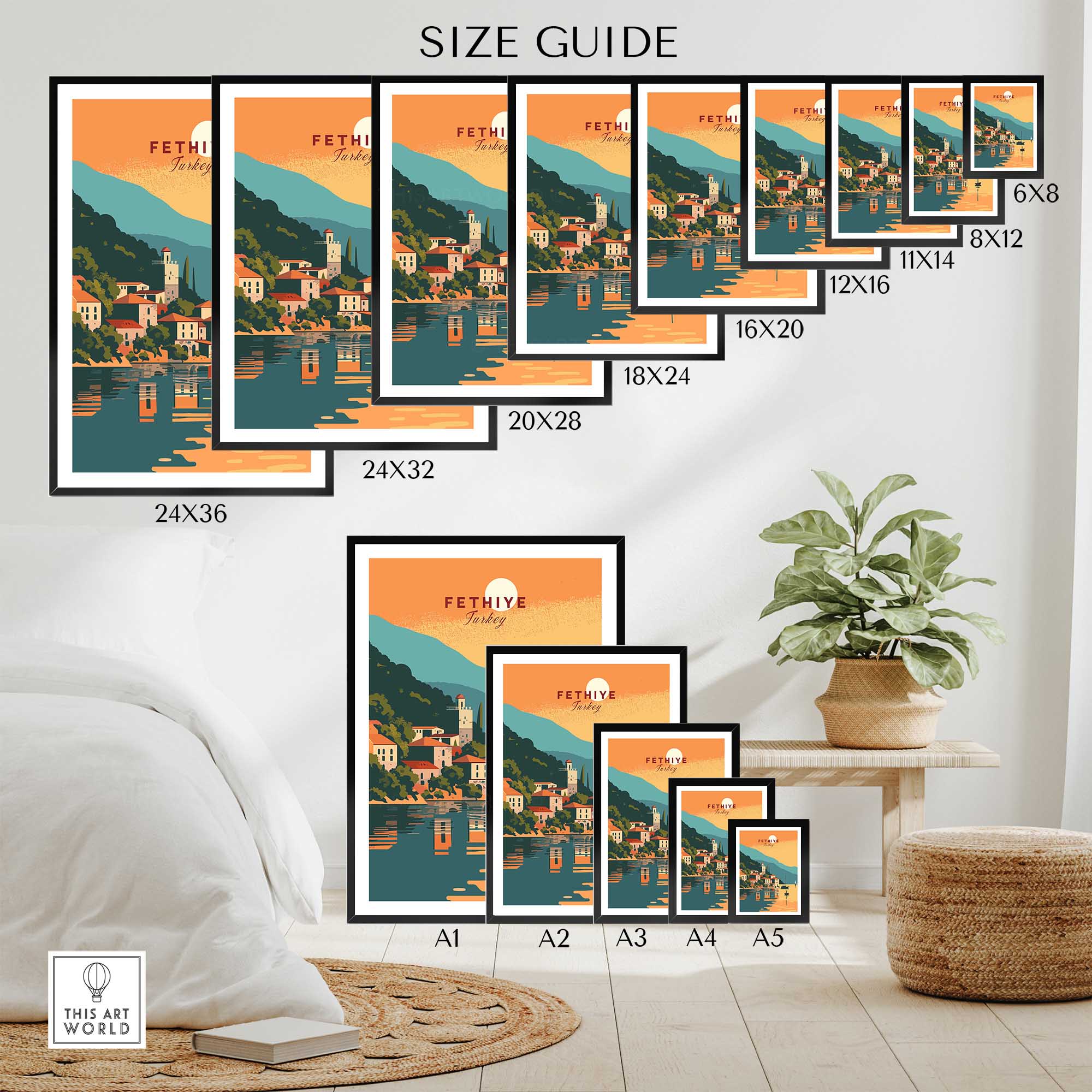 Fethiye Travel Print-This Art World