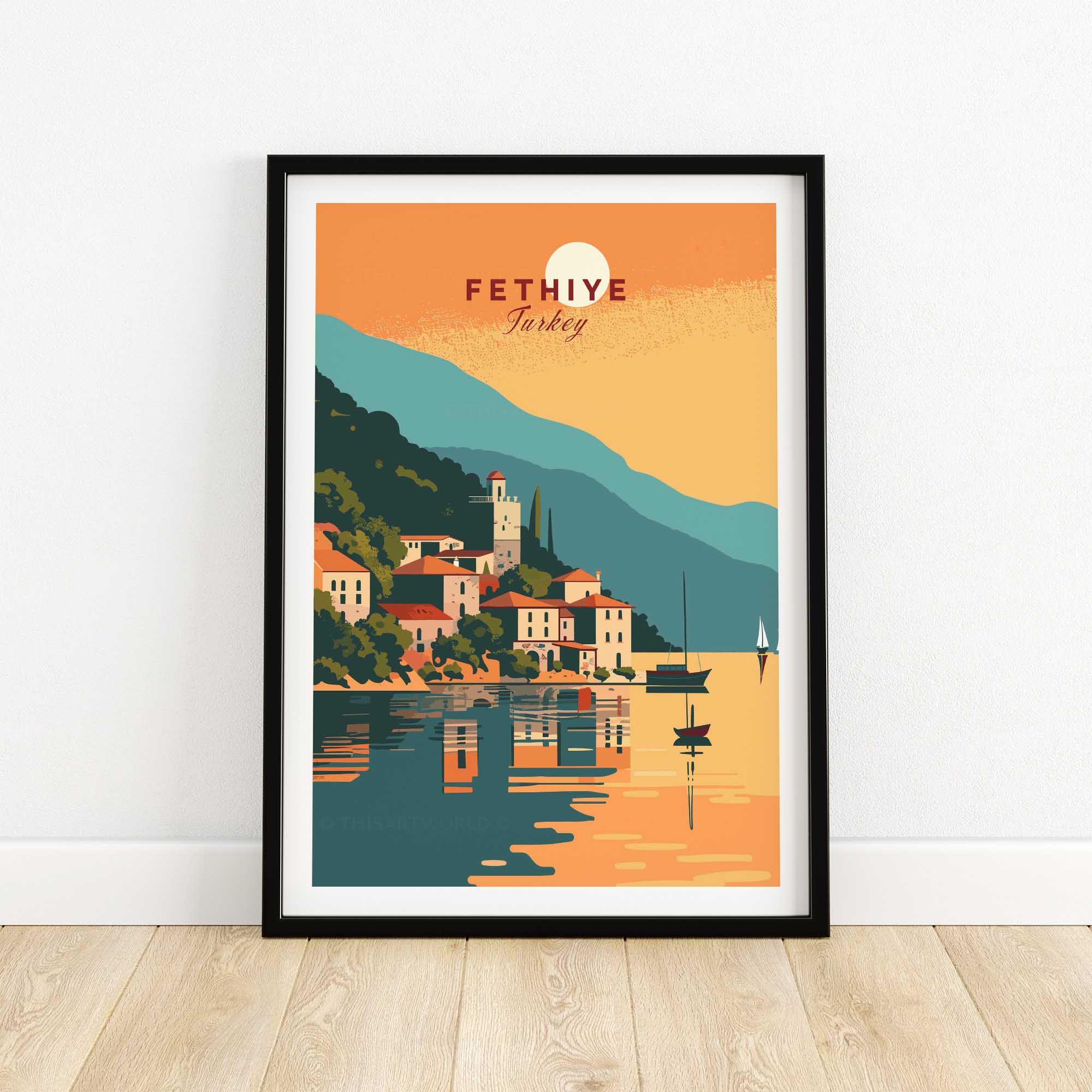 Fethiye Travel Print-This Art World