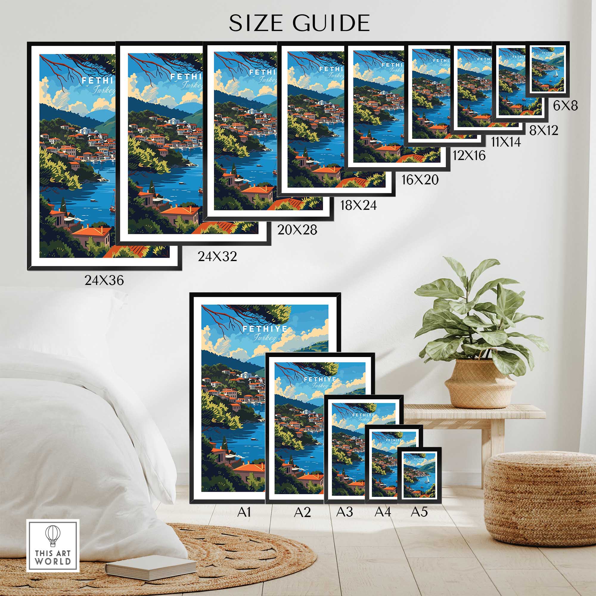 Fethiye Turkey Art Print-This Art World