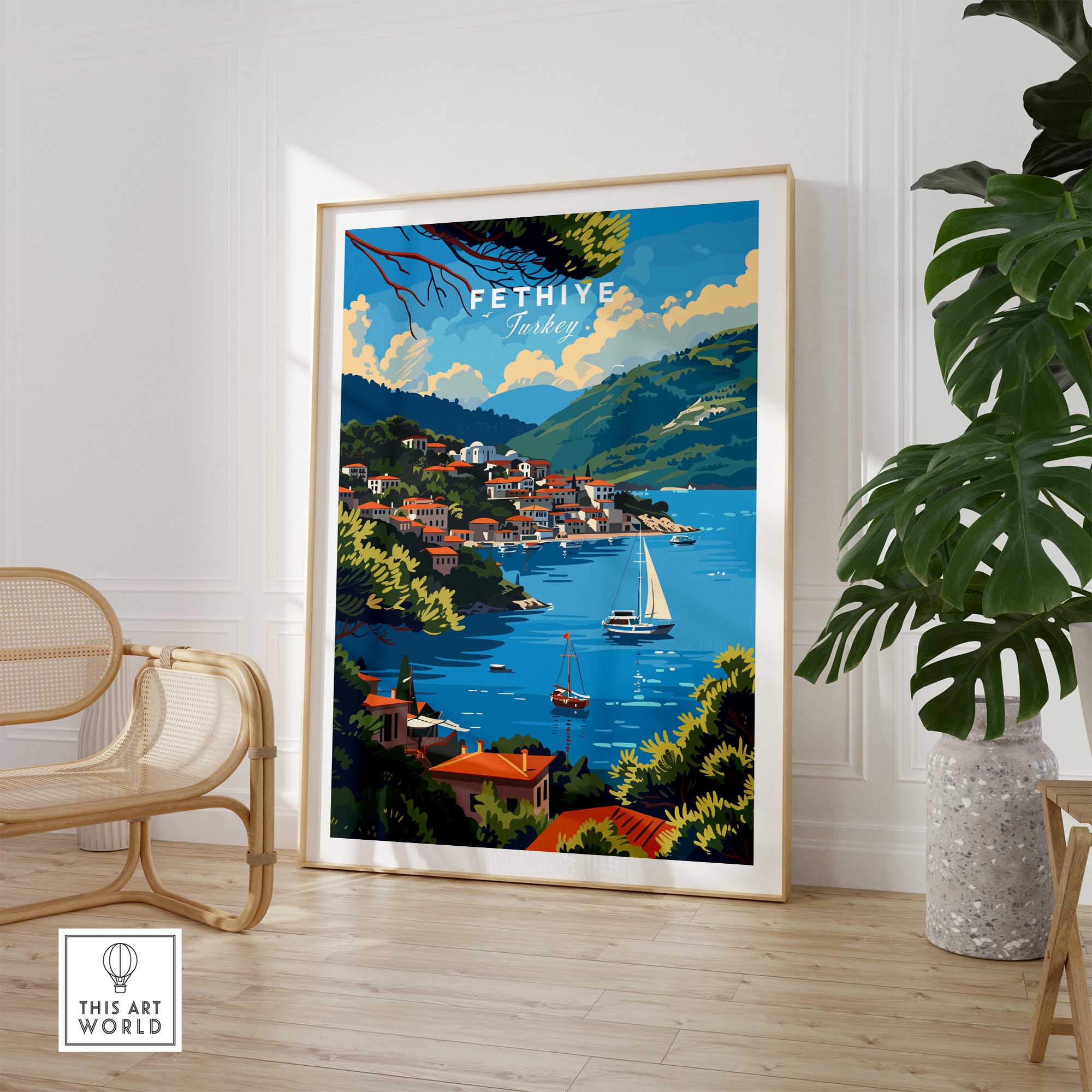 Fethiye Turkey Art Print-This Art World