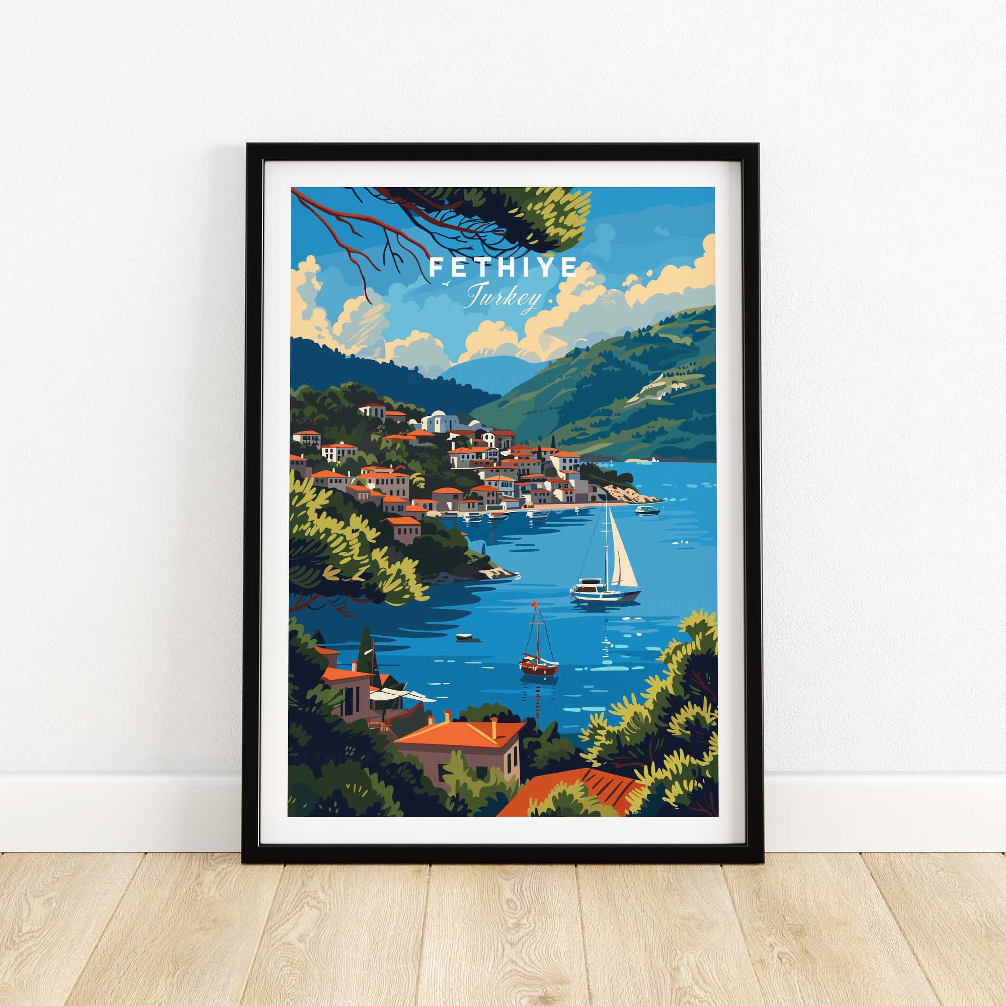 Fethiye Turkey Art Print-This Art World