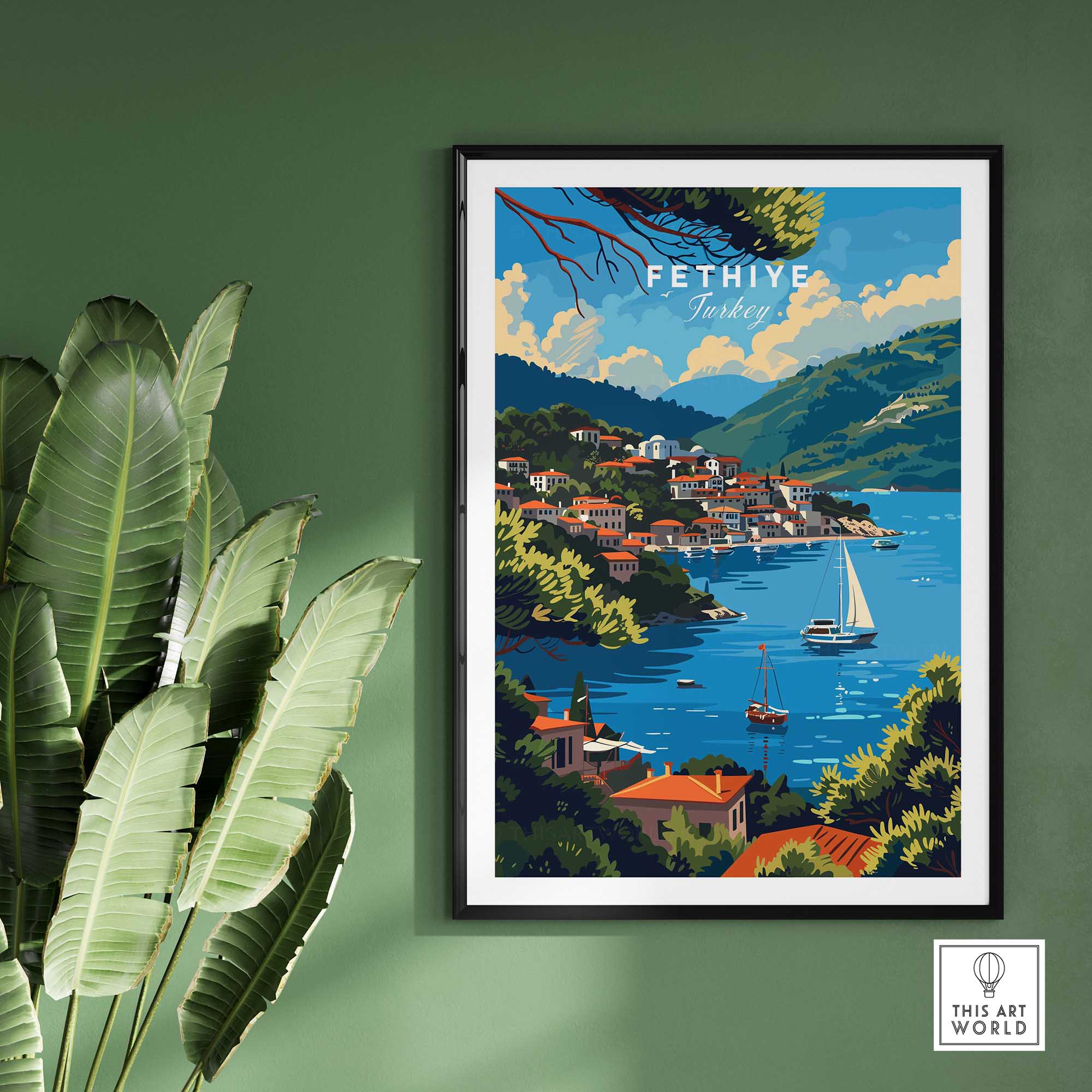 Fethiye Turkey Art Print-This Art World