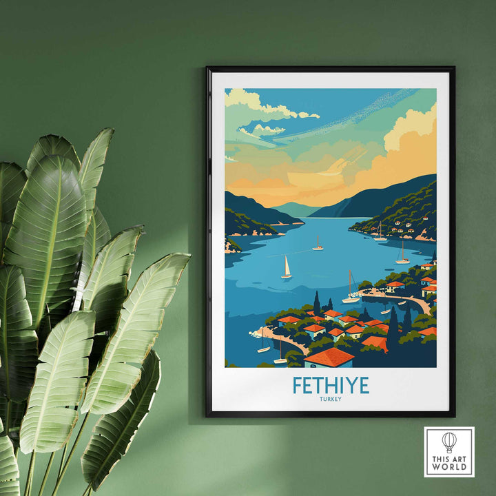 Fethiye Turkey Poster-This Art World