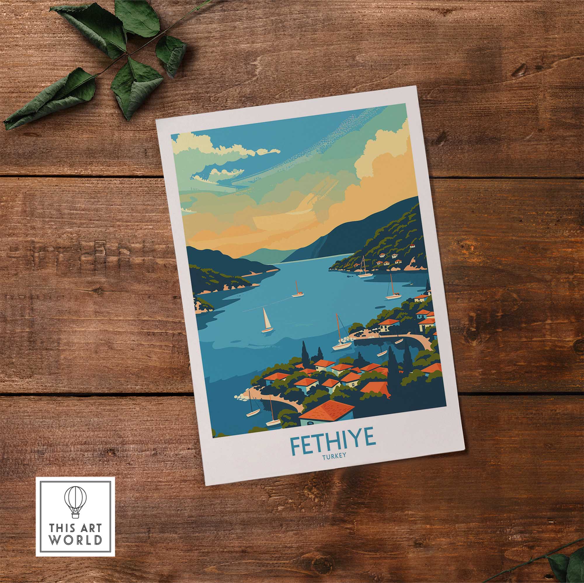 Fethiye Turkey Poster-This Art World