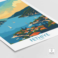 Fethiye Turkey Poster-This Art World