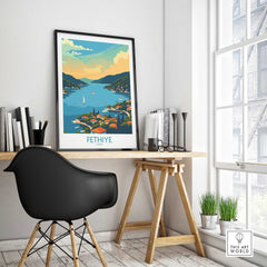 Fethiye Turkey Poster-This Art World