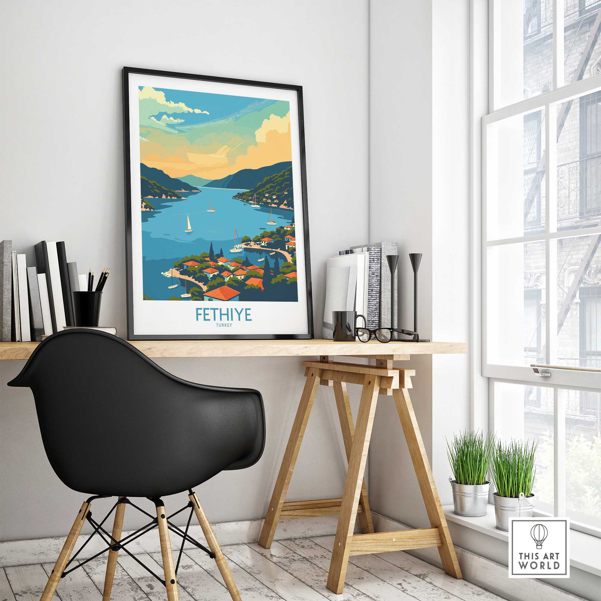 Fethiye Turkey Poster-This Art World