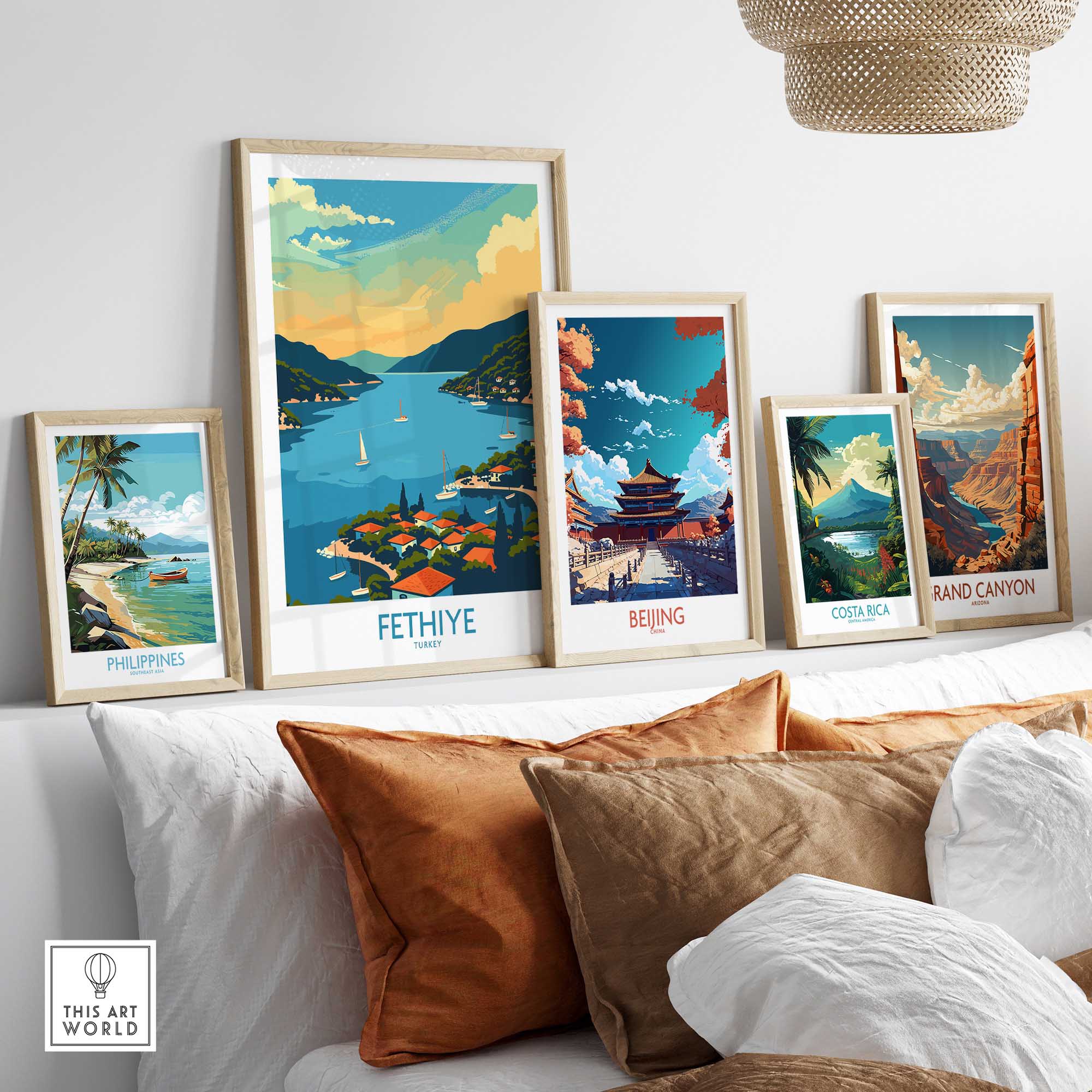 Fethiye Turkey Poster-This Art World
