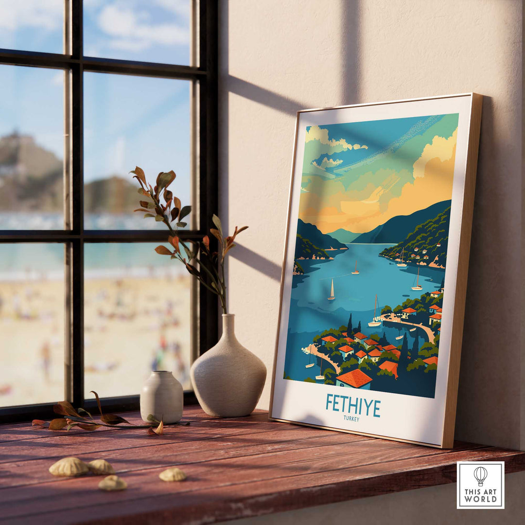 Fethiye Turkey Poster-This Art World