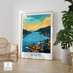 Fethiye Turkey Poster-This Art World