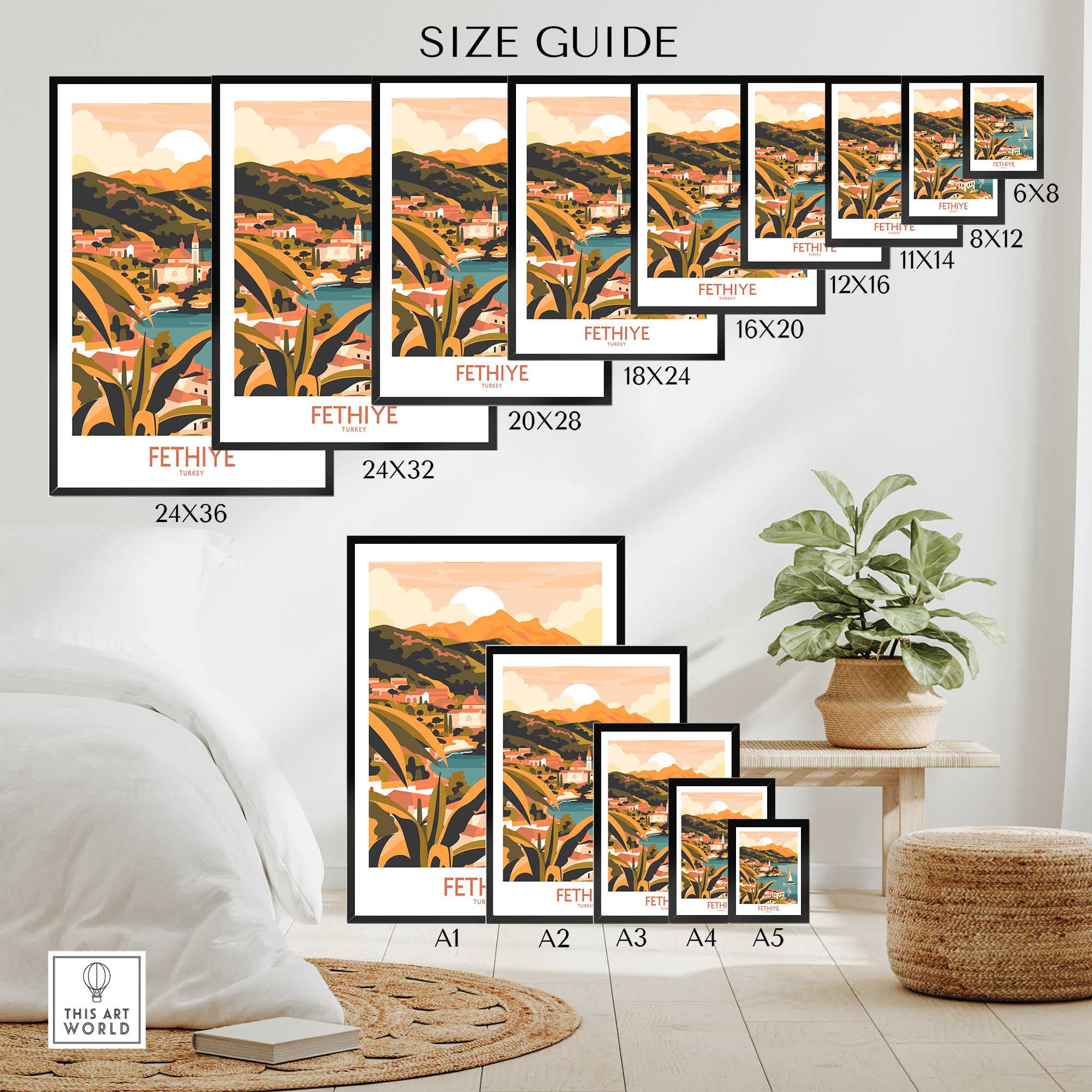 Fethiye Wall Art Poster-This Art World