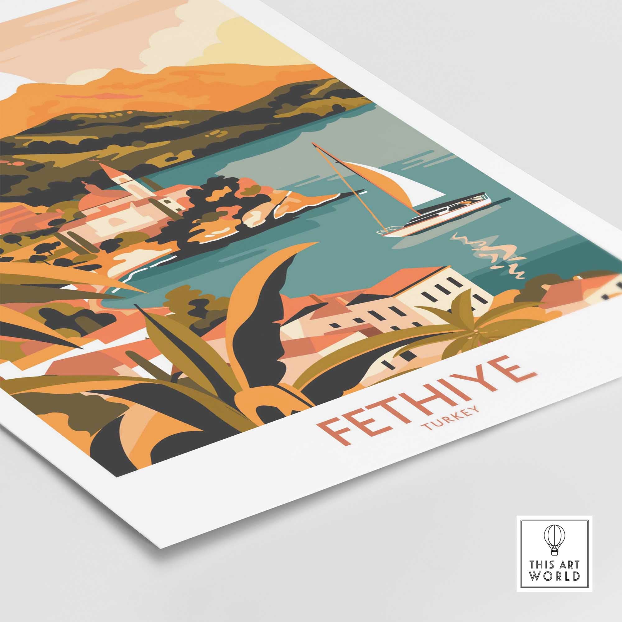 Fethiye Wall Art Poster-This Art World