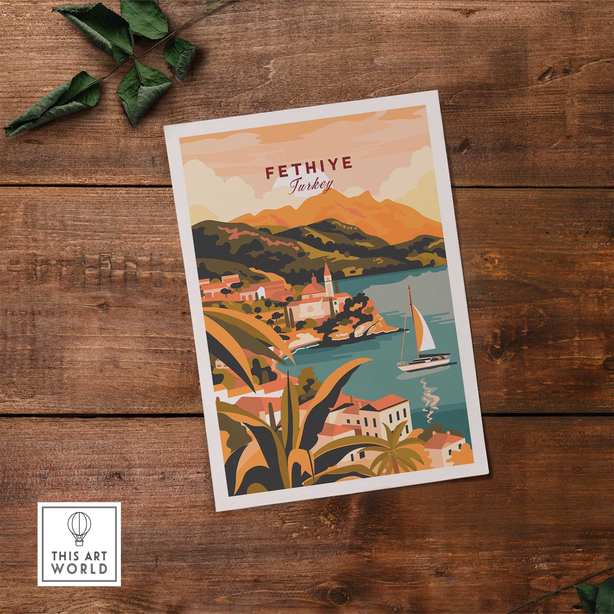 Fethiye Wall Art Print-This Art World