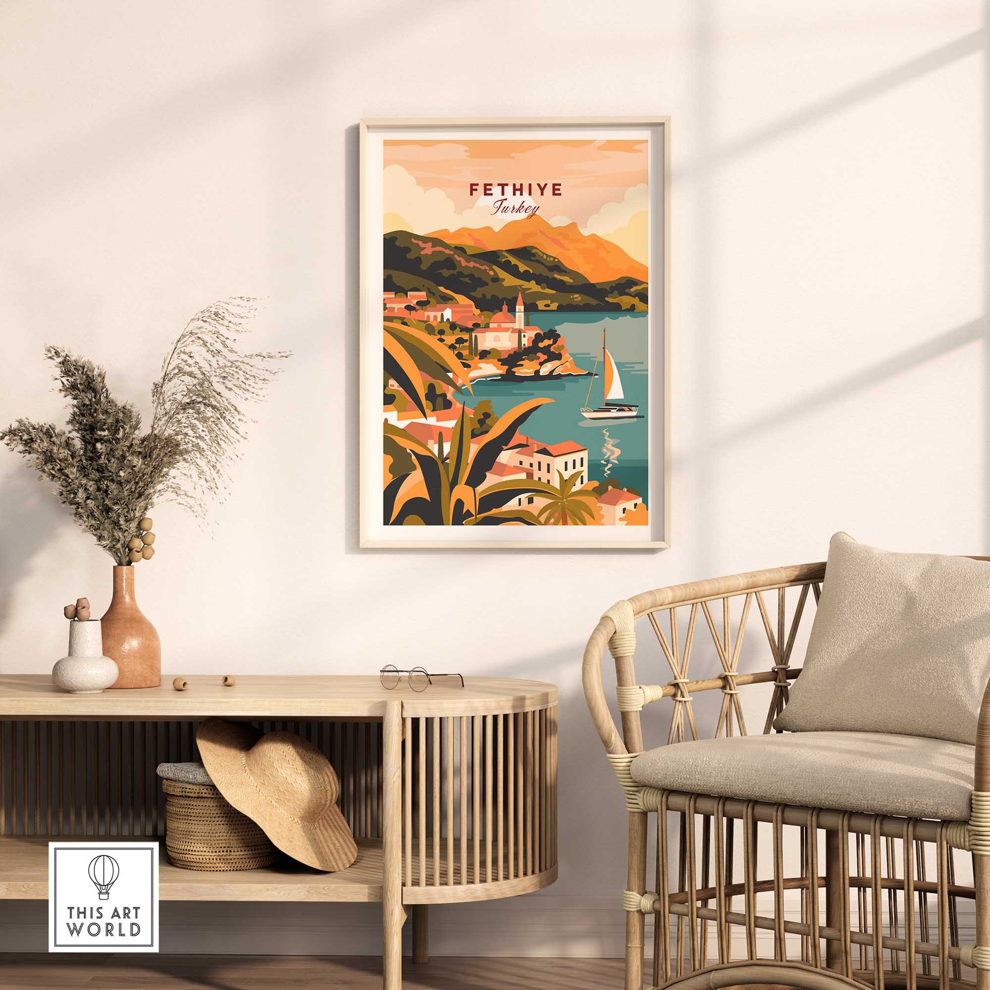 Fethiye Wall Art Print-This Art World