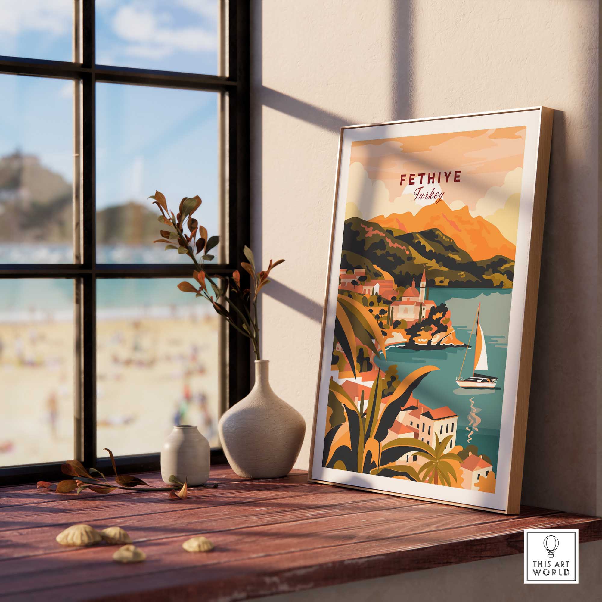Fethiye Wall Art Print-This Art World