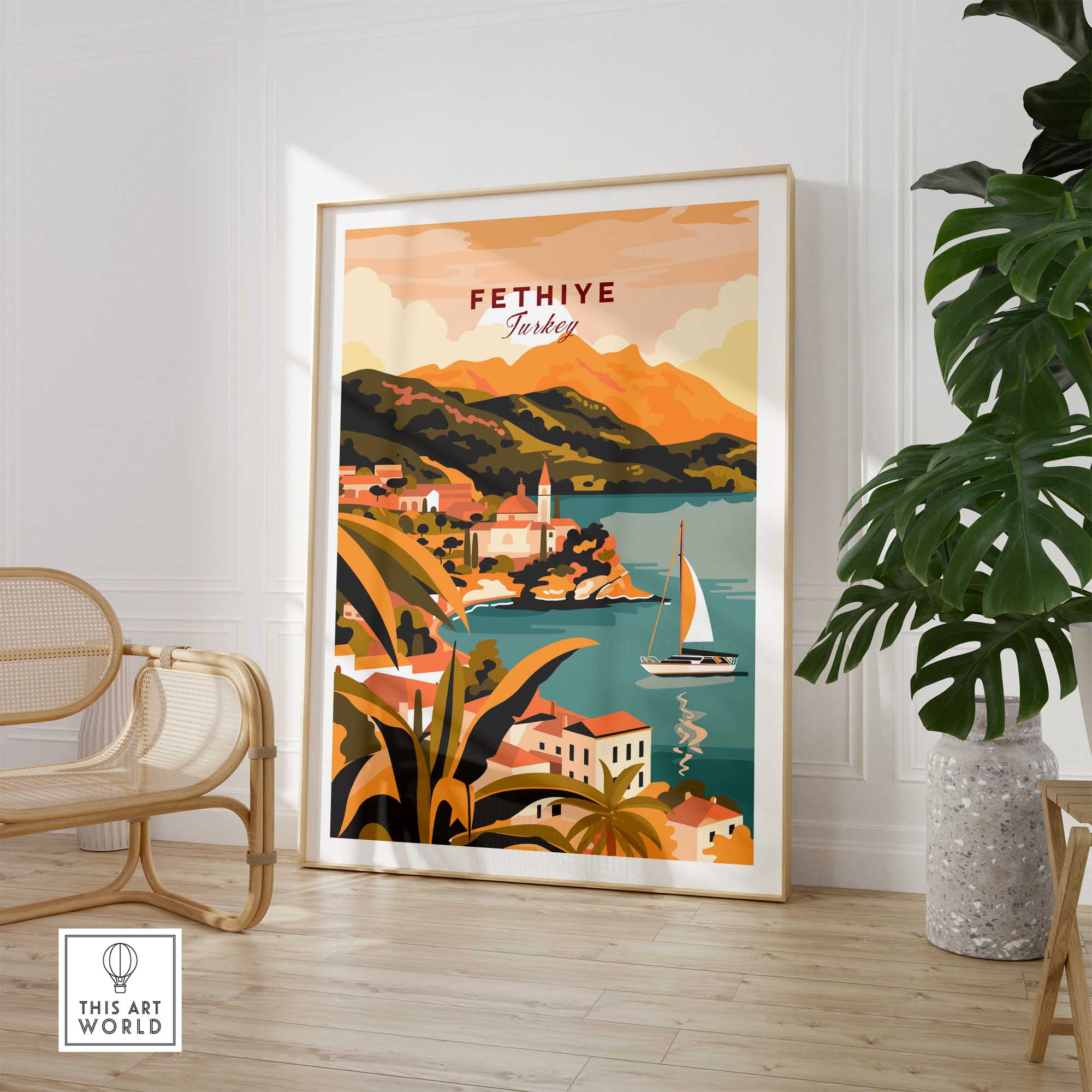 Fethiye Wall Art Print-This Art World