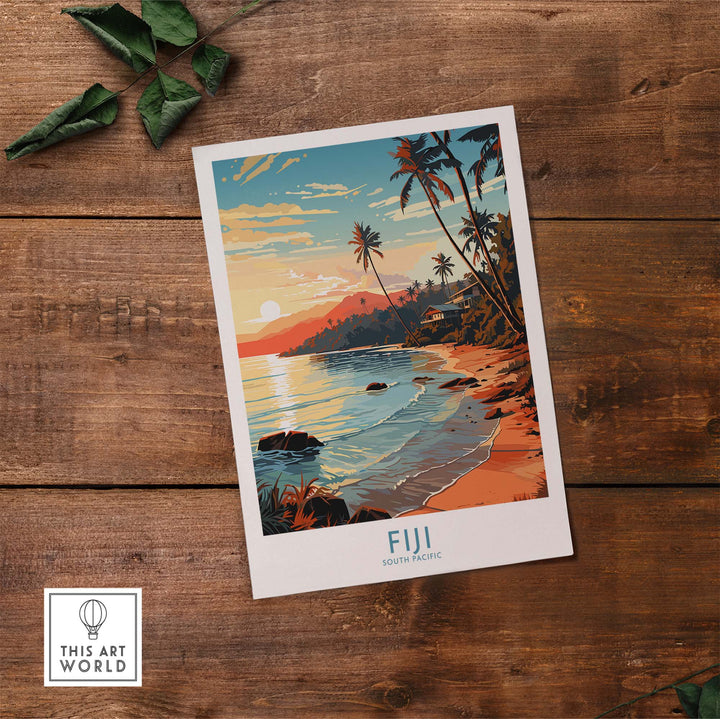 Fiji Print part of our best collection or travel posters and prints - This Art World