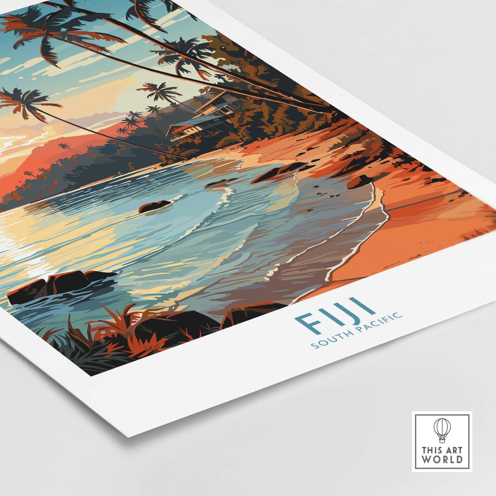 Fiji Print part of our best collection or travel posters and prints - This Art World