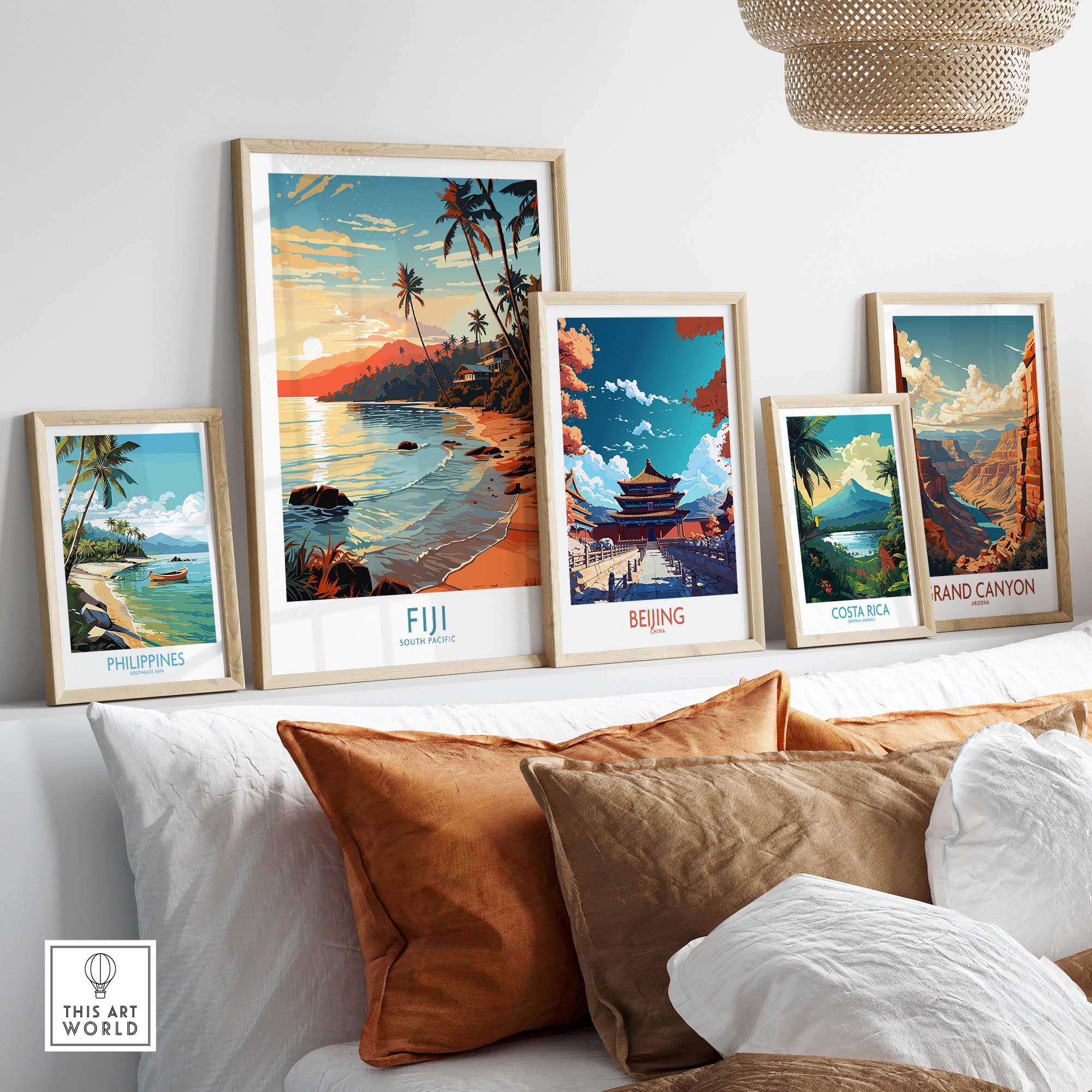 Fiji Print part of our best collection or travel posters and prints - This Art World