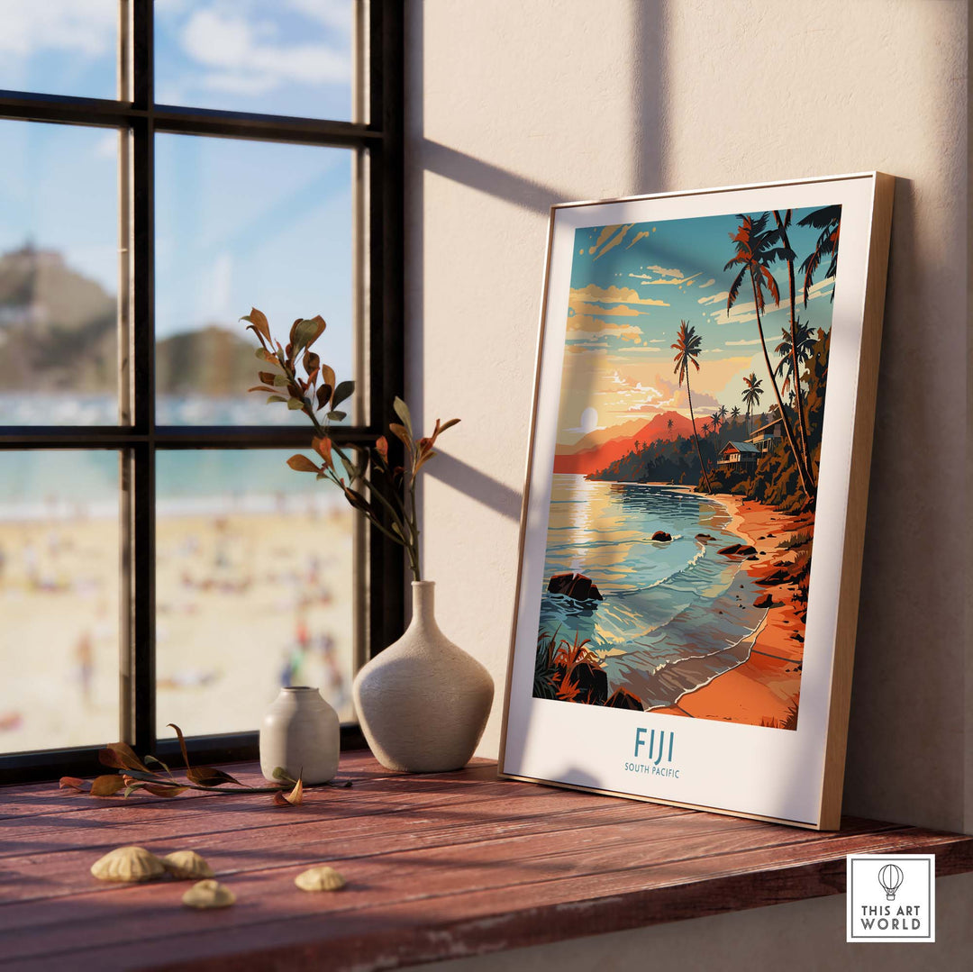 Fiji Print part of our best collection or travel posters and prints - This Art World
