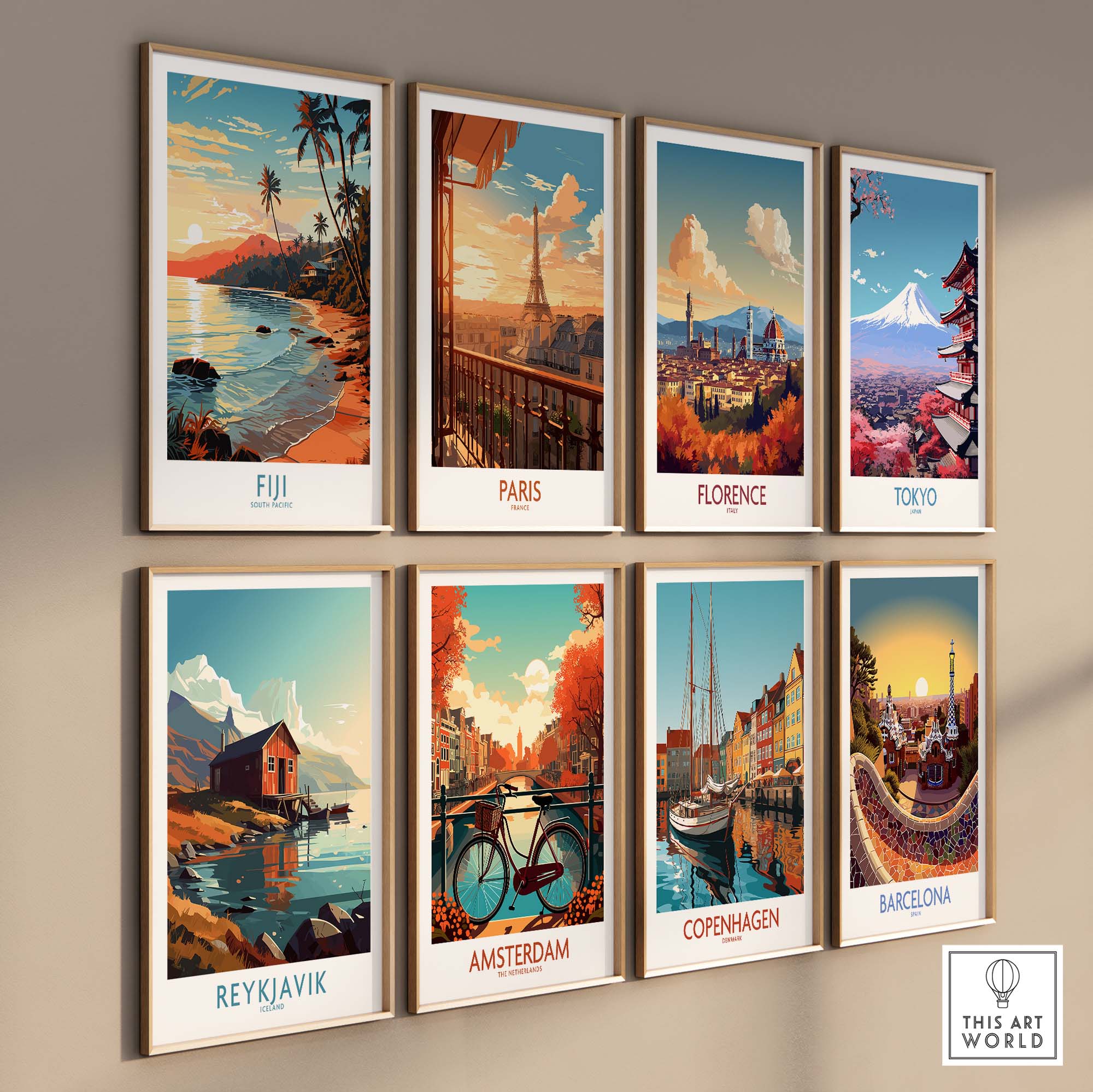 Fiji Print part of our best collection or travel posters and prints - This Art World